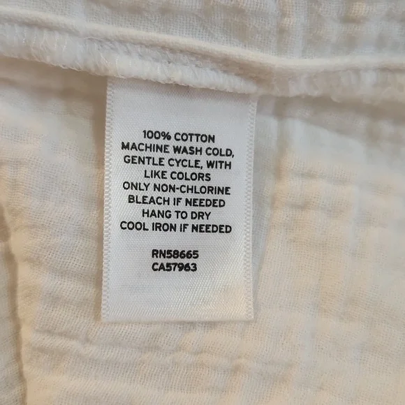 C*A*S*L*O*N Button Up Shirt White Size 3x - Picture 6 of 11